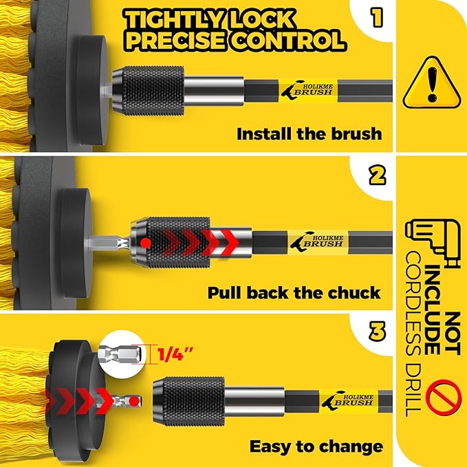 Holikme 22Pack Drill Brush Attachments Set, Scrub Pads & Sponge, Buffing Pads, Power Scrubber Brush, Car Polishing Pad Kit,Wax Applicator Pad,Car Cleaning Kit,Cleaning Supplies,Masonry Brushes(Blue)