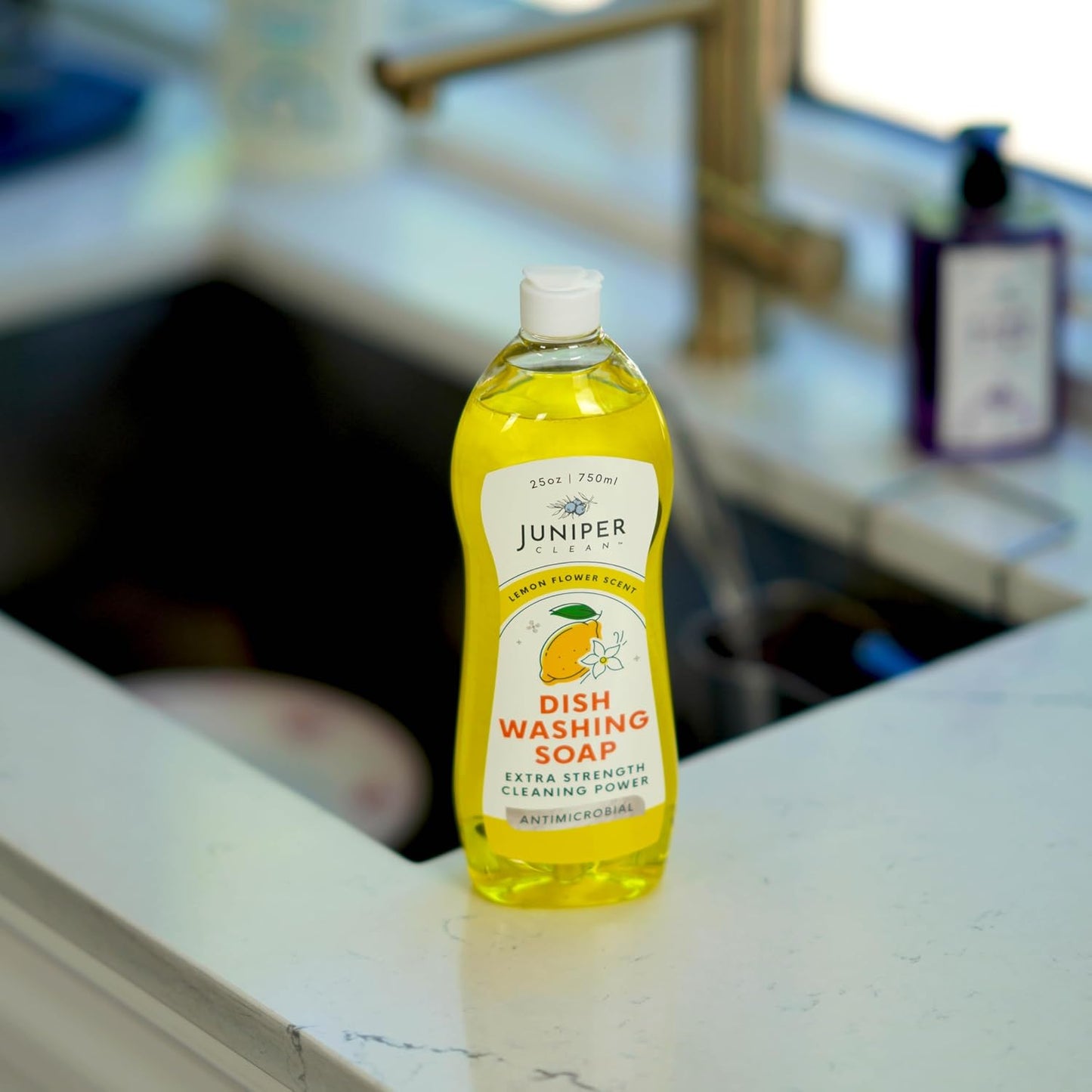 Dish Soap, Lemon Scent, Liquid Dish Washing Soap Squeeze Bottle 25 Fl Oz (Pack of 1)
