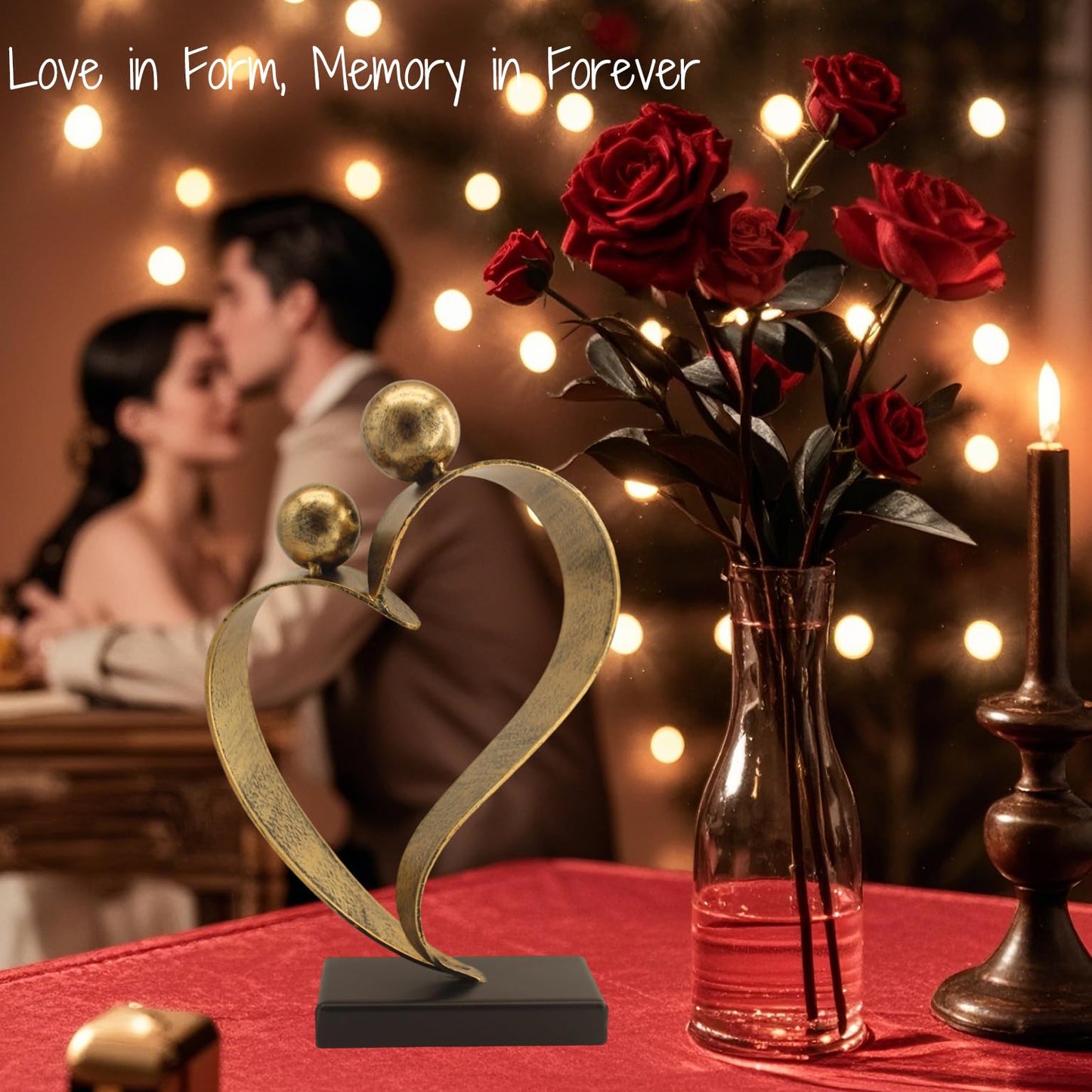 Bronze Anniversary Gifts for Her 8th Anniversary Gifts for Couple 19th Wedding Gifts for Husband Bronze Metal Rose for Girlfriend Wife Women in Her Birthday Wedding Valentine's Day(bronze)