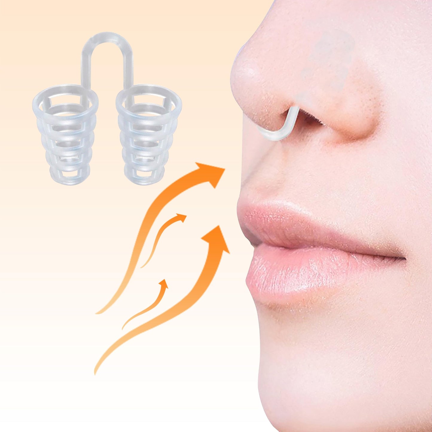 Nose Vent Sinus Relief Dilator (Pack of 12 Large Size) Hard Silicone Vents - A Simple Solution for Nasal Snorers - Reusable Snoring Device to Enjoy a Peaceful Night's Sleep - by Mobi Lock