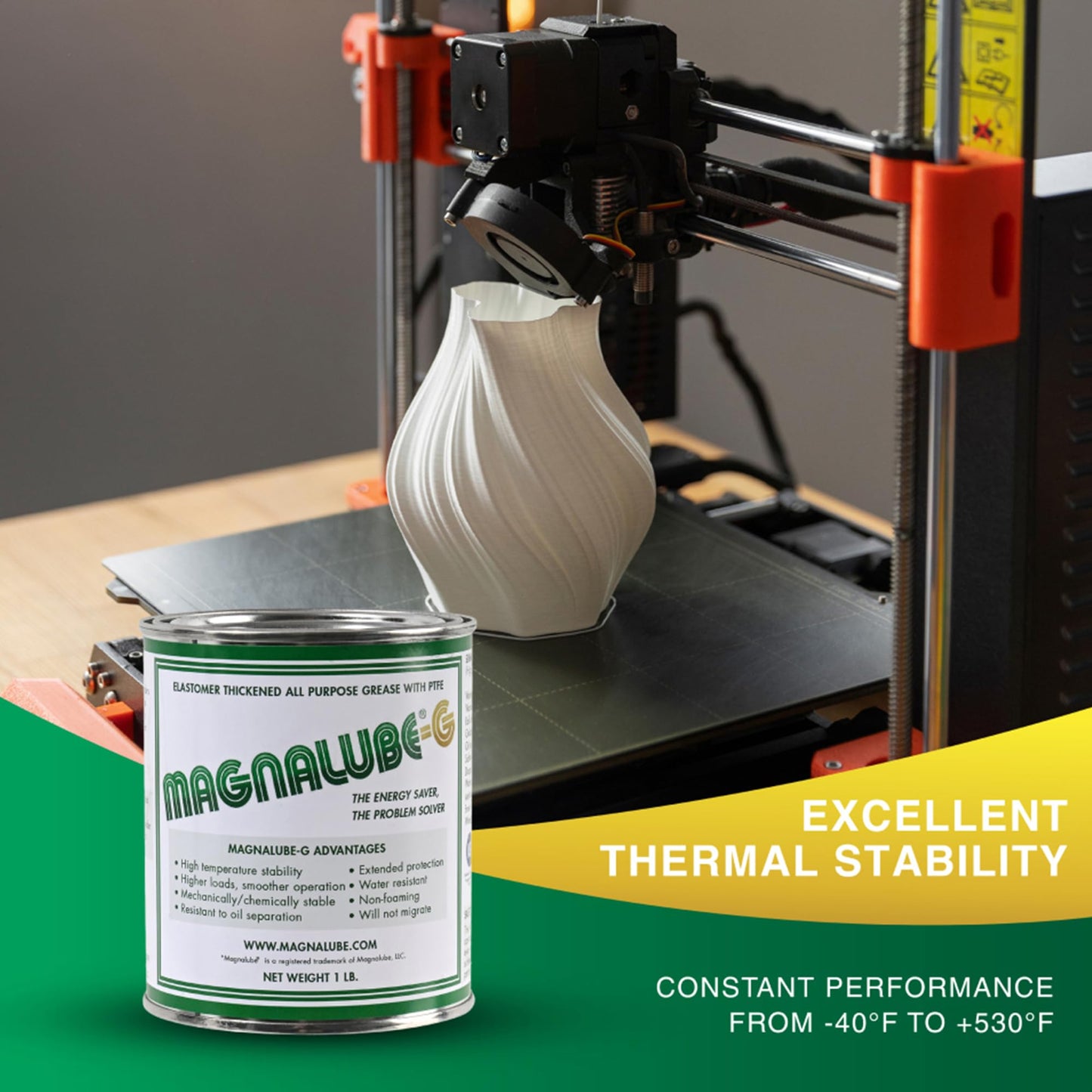 Magnalube-G All Purpose Grease – No Drips or Leaks – Waterproof High-Temp, Dielectric – PTFE Lubricant for Door Hinges, Tracks, 3D Printers, Marine, Reels, Bearings, Joints – 0.75oz Tube, 10-Pack