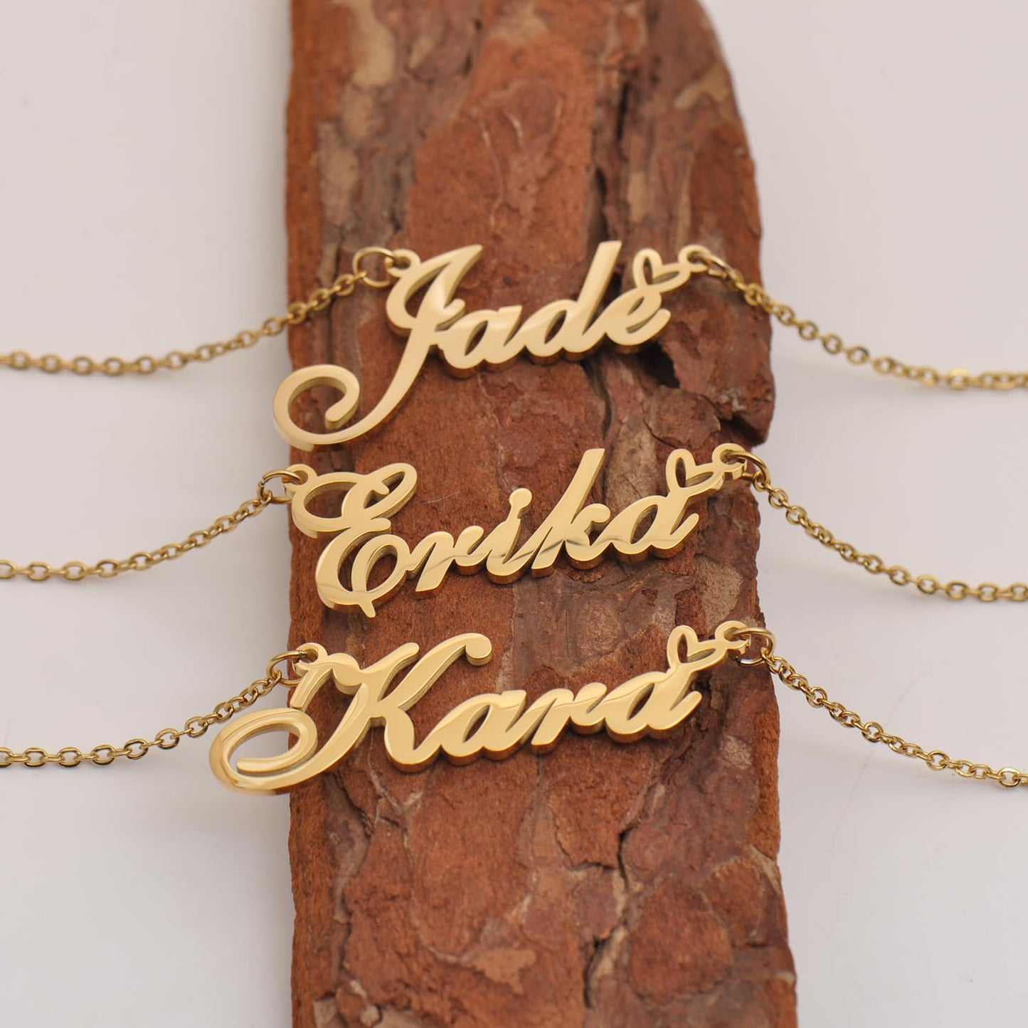 HUAN XUN Nora Name Necklaces for Women Stainless Steel Custom Name Necklaces Pendant Jewelry Gift for Christmas