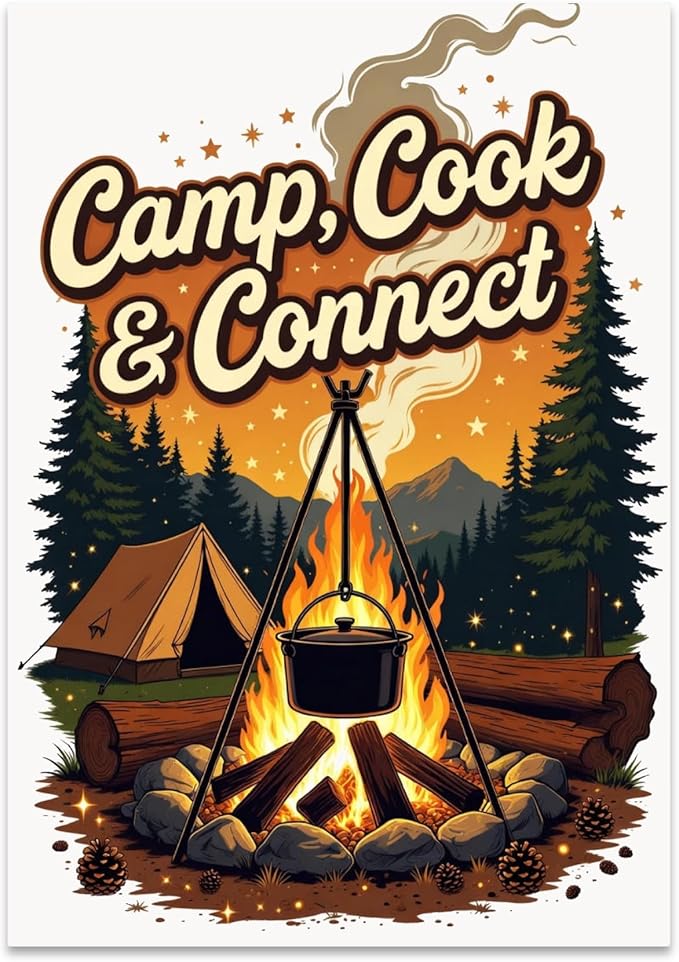 Rustic Camping Adventure - Nature Lover - 13x19 Poster Print - Cozy Outdoor Decor