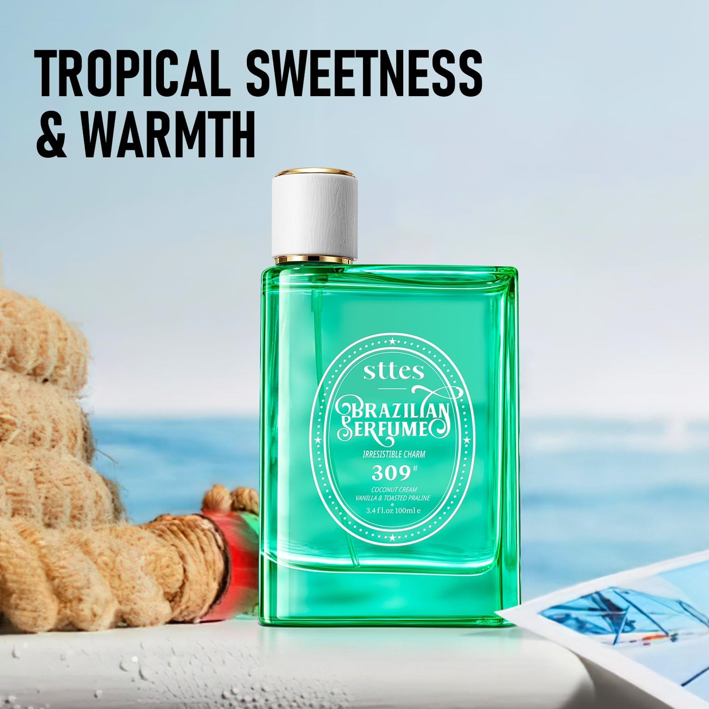 Sttes Perfume 309# (Irresistible Charm) – Eau de Parfum 100ml (3.4 fl oz) – Coconut Cream, Vanilla, Toasted Praline