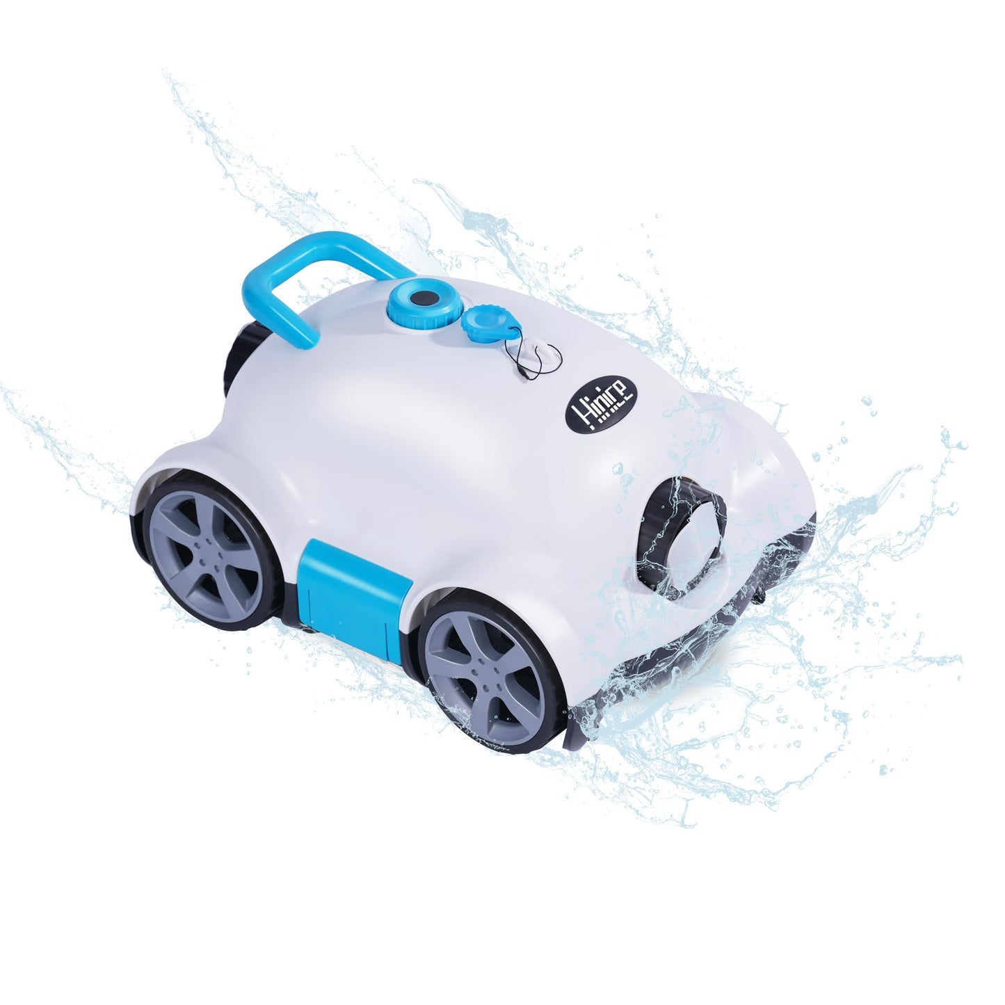 Hinice Cordless Robotic Pool Cleaner,Automatic Pool Vacuum Robot for In-Ground/Above Ground Pools,150 Min Runtime, IPX8 Waterproof, 2200 Sq Ft Coverage (White)
