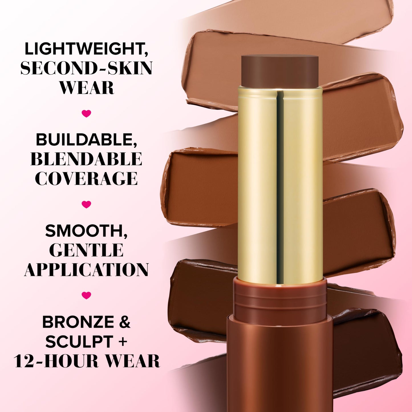 Too Faced Chocolate Soleil Melting Bronzing & Sculpting Stick | Cream, Lightweight, Vegan + Cruelty Free, Chocolate Espresso