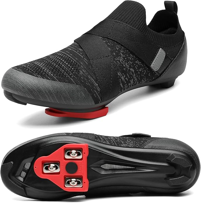 Unisex Cycling Shoes Compatible with Peloton Bike & SPD Indoor Road Riding Biking Bike Shoes with Delta Cleats Included fo...