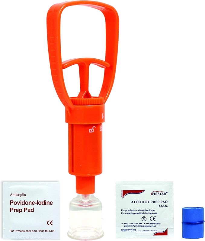Ever Ready First Aid Snake Bite Venom Extractor Kit Latex Free