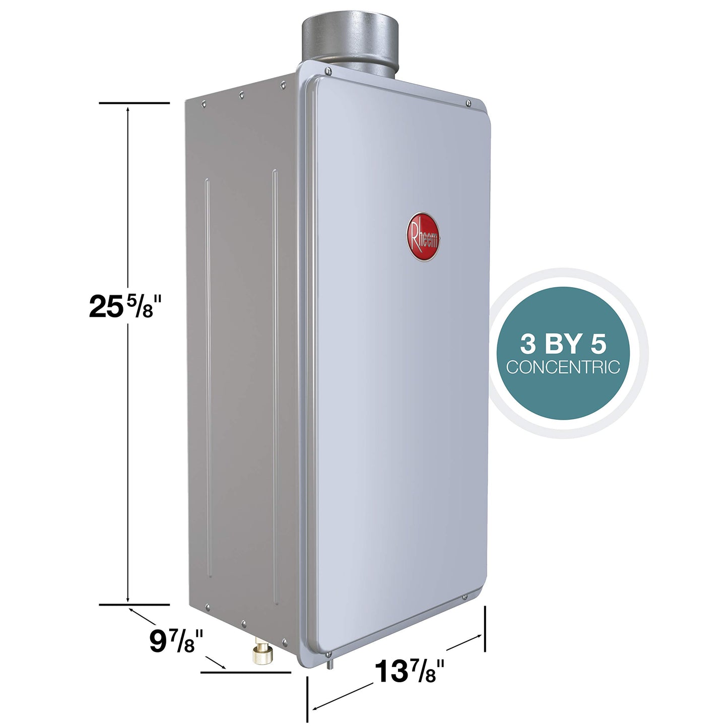 Rheem Mid-Efficiency 7.0GPM Indoor Natural Gas Tankless Water Heater