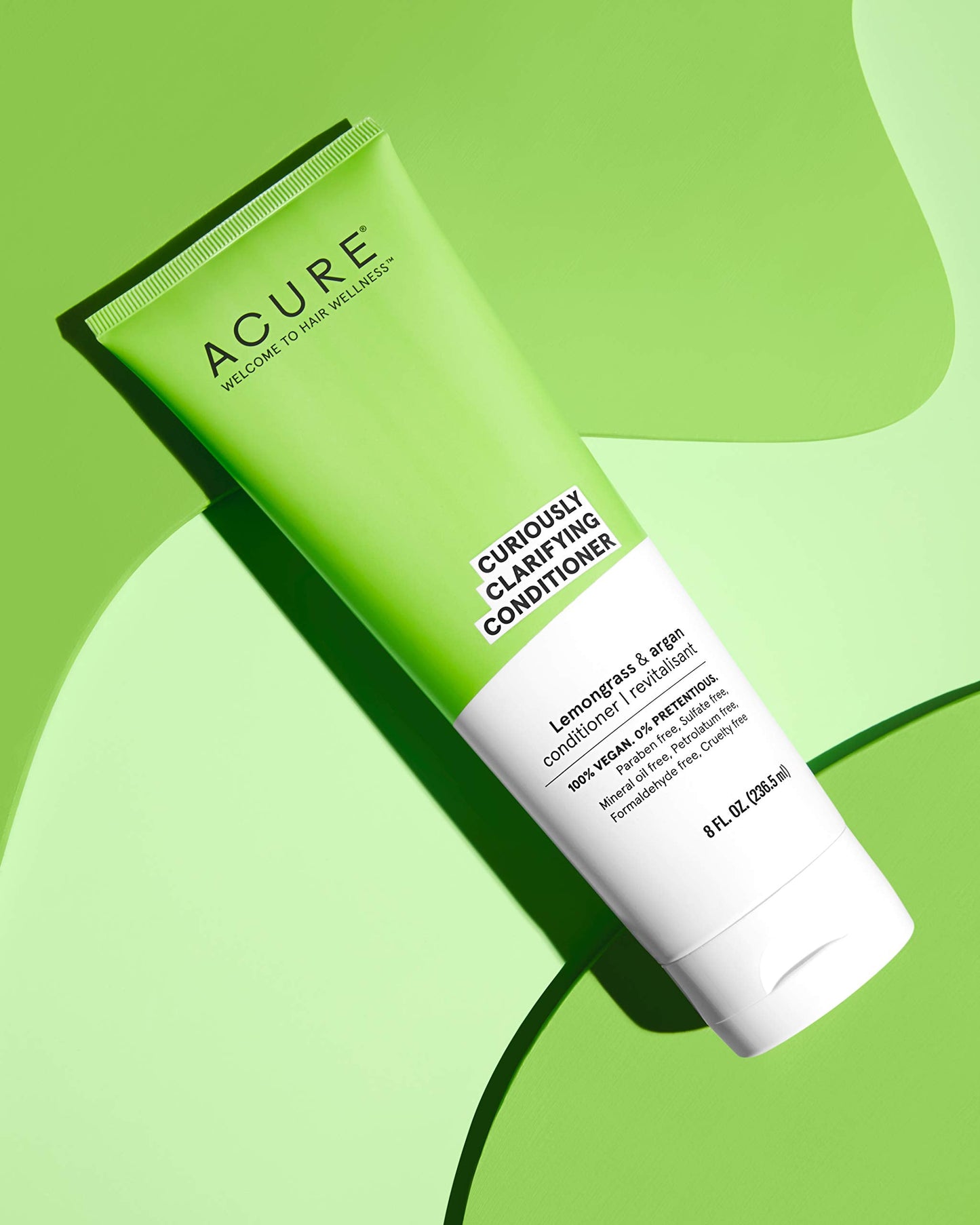 Acure Curiously Clarifying Conditioner & Argan Gently Cleanses, Removes Buildup, Boost Shine & Replenishes Moisture Lemongrass 8