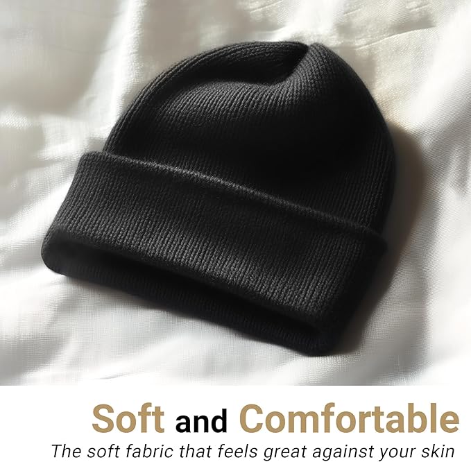 NPQQUAN Unisex Beanie Hats for Men Women Winter Knit Beanies