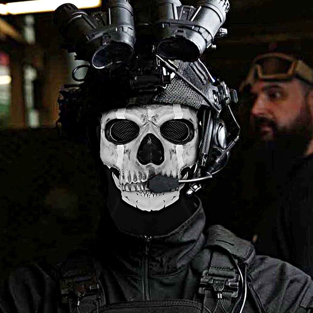 Joukavor Cod Ghost Mask MW2 Mask Skull Face Mask for Cosplay(Style-2)