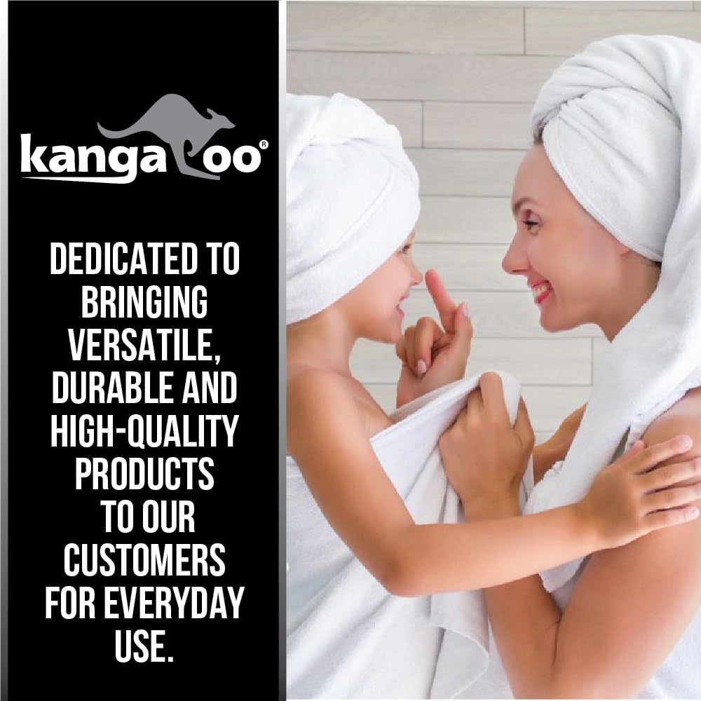KANGAROO Bathroom Rugs, Chenille Soft Absorbent Bath Rug, Shaggy Shower Mat, Quick Dry Machine Wash Bathmat, Plush Carpet Mats for Tub, Bathtub and Room Home Decor Accessories, 42x24, Navy Blue