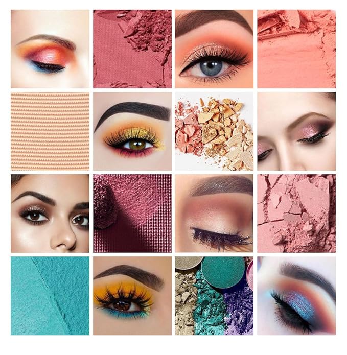 40 Color Smoky Eyeshadow Palette，Professional Premium Matte Glitter Makeup Palette，Multi-Color Eyeshadow Powder Cake，Long-lasting, Waterproof Makeup That Doesn't Come off Easily，3.52 OZ