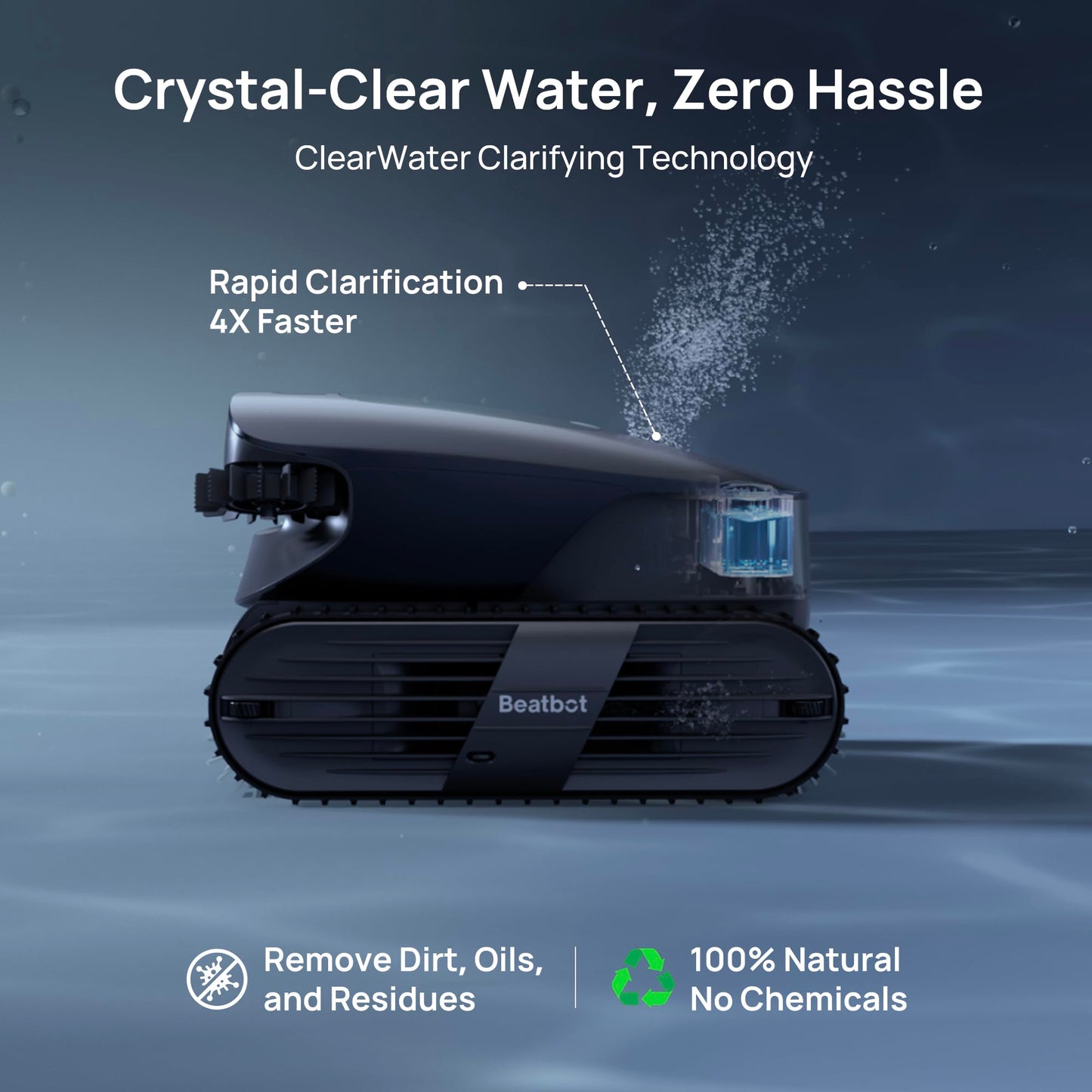 Beatbot P300 Ultra Cordless Robotic Pool Vacuum Cleaner, Complete 5-in-1 Coverage, Advanced AI Powered Technology, Clean Walls, Water Surface, Waterline, Water Clarification & Floor
