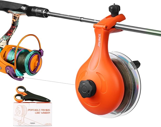 RUNCL Fishing Line Spooler – Portable Winder & Reel Spooling Tool for Casting and Spinning Reels, Prevents Line Twist, No...