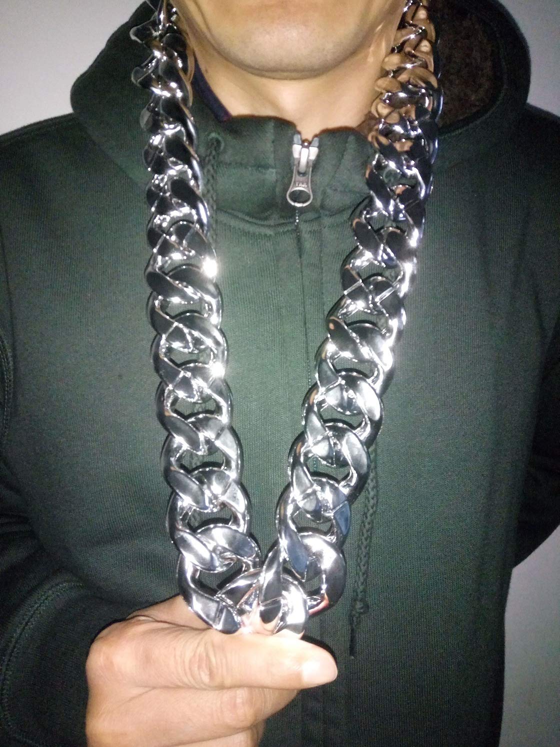 YWQZGYP Big Chunky Plastic Hip Hop Chain Necklace,26,32,36,40(Width 1.34inches)