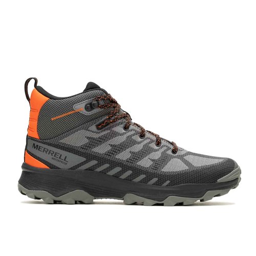 Merrell Men's Speed Eco Mid Waterproof Boot, Charcoal/Tan 7 M