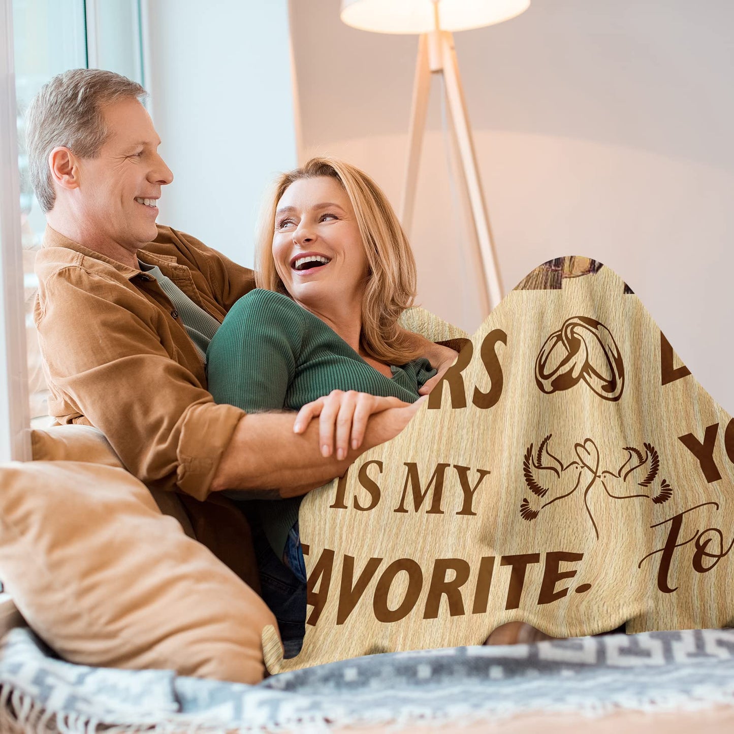 Neuturs Wedding Anniversary Blanket Gifts for Men Women Him Her Wife Husband, Romantic Anniversary Marriage Gift for Couple Parents Girlfriend Boyfriend, Happy Anniversary Decorations Blanket 60"X50"