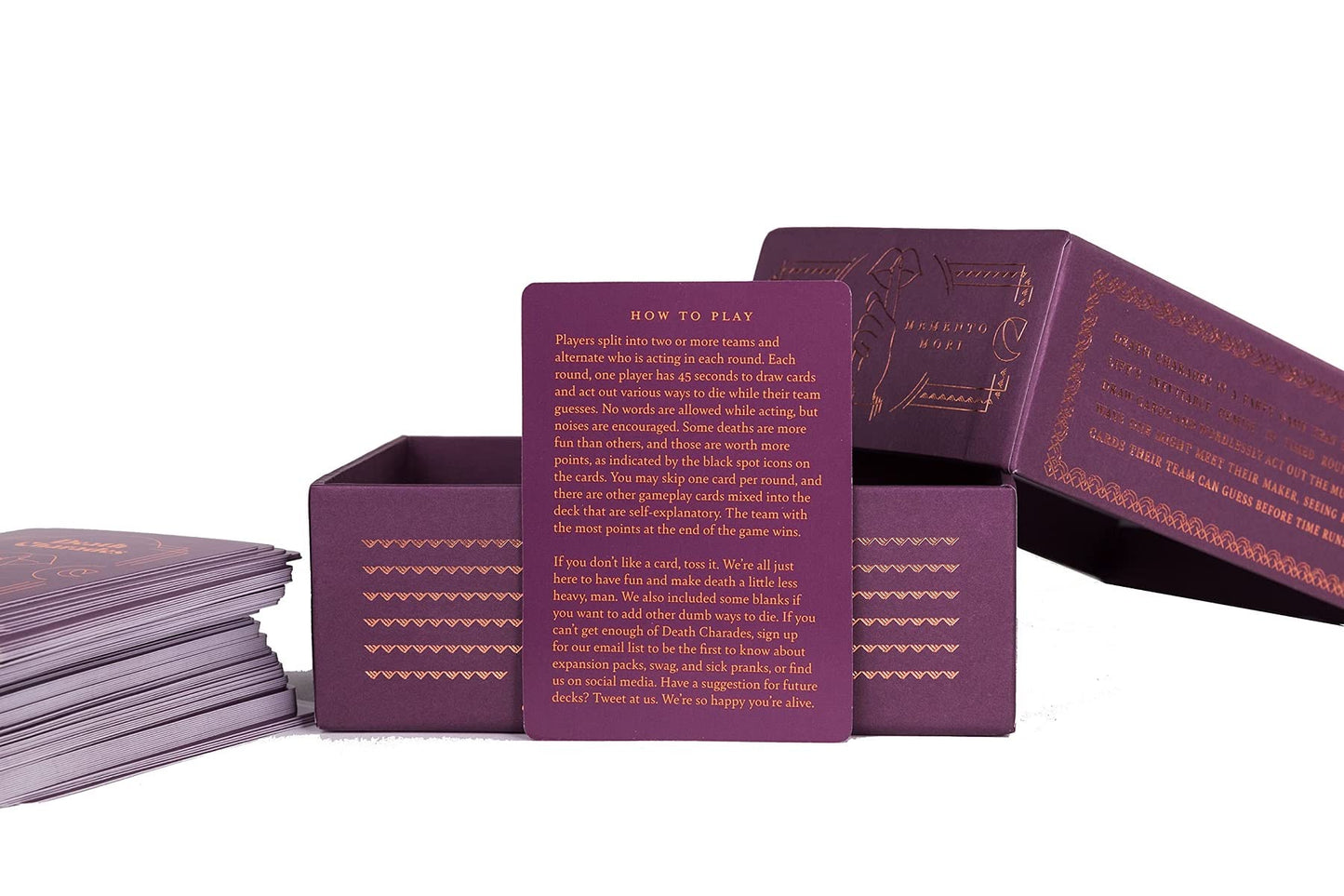Death Charades: Silly, Fun, Party Card Game, Teams Have 45 Second Rounds to Guess The Charade, Endless Rounds or Until The Cards Run Out, 2 to 20 Players, for Ages 13 and up