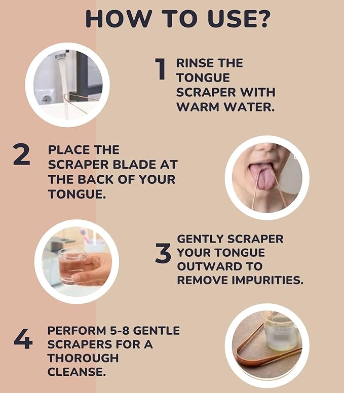 Nature's Own Tongue Scraper for Adults with Eco Friendly Travel Case 100% Stainless Steel, Reduce Bad Breath, Tongue Scrubber, Easy to Use, Tongue Cleaner for Oral Care & Hygiene