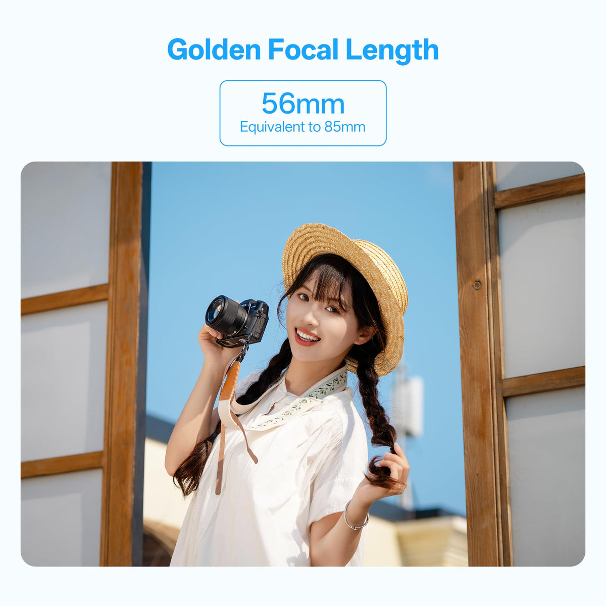 VILTROX 56mm f/1.7 Fuji X Mount Lens, 56mm f/1.7 APS-C Auto Focus Prime Lens for Fujifilm X Mount Mirrorless Cameras X-T5, X-T4, X-T30 II, X-S10, X-T200, X-T30, X-H1, X-H2, X-T3, X-T100