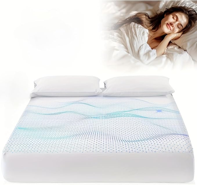 Grounding Sheets, 95% Organic Cotton + 5% Silver Fiber, Earth Connected Fitted Sheet with Grounding Cord (Beige, California King)