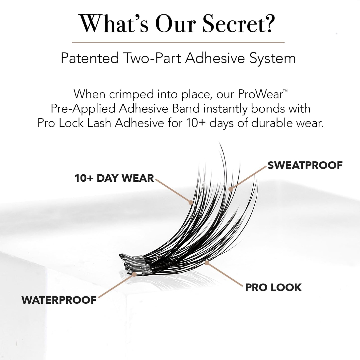 Pro Lash ProWear Mini Lash Clusters Kit - Easiest to Apply Lashes - 10-Day Cluster Eyelash Extensions - False Eyelashes Plus Adh