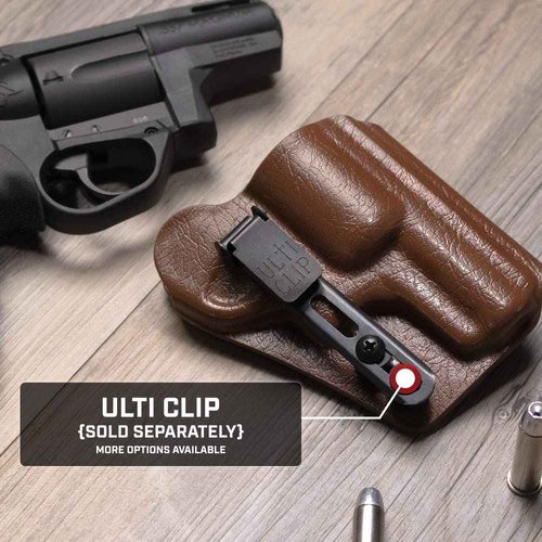 Tulster RATH IWB Kydex Revolver Holster fits: Taurus 856 3" .38 Special | Ambidextrous Inside The Waistband Appendix Concealed Carry