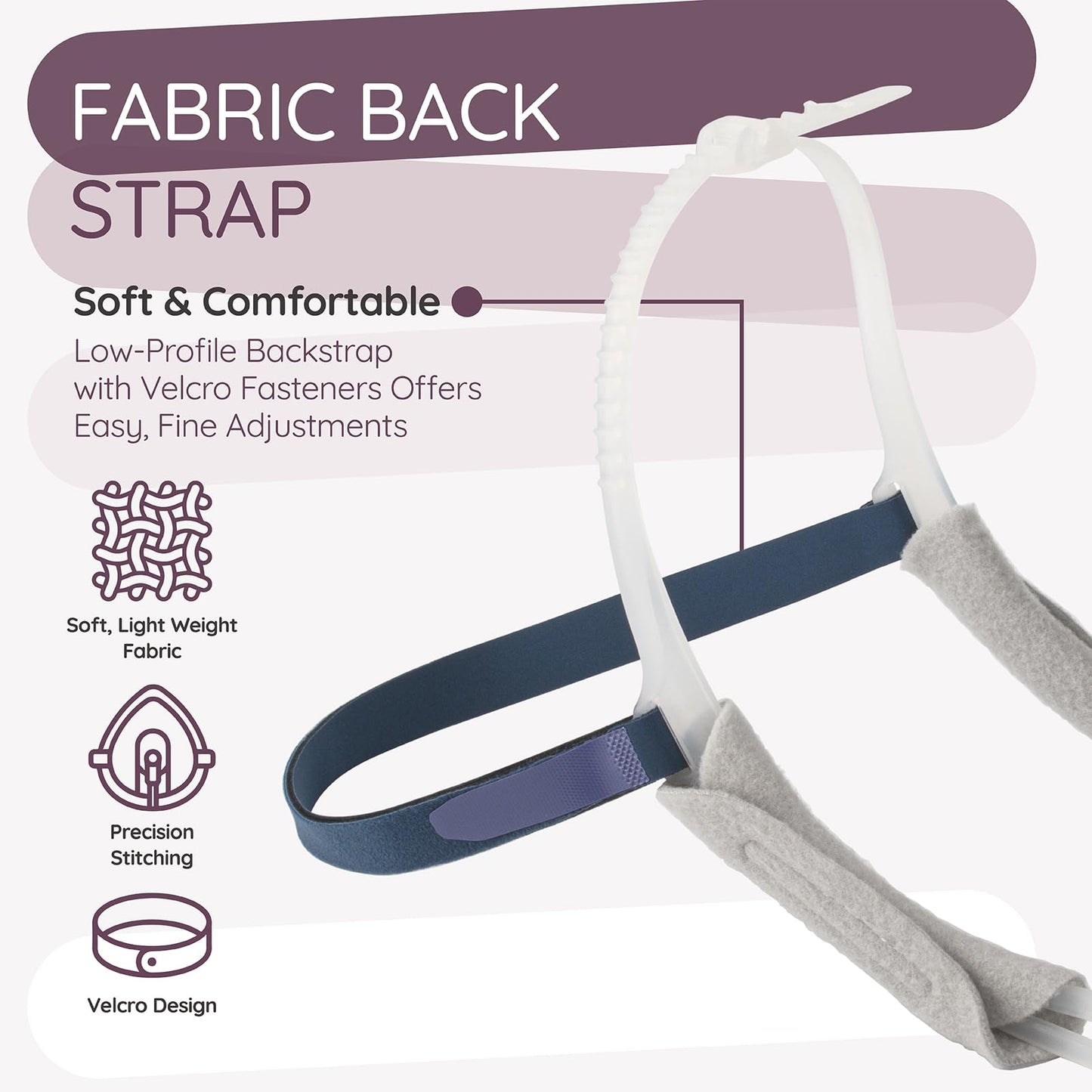 FX CPAP Headgear Strap Compatible with Resmed Swift FX Nasal Pillows CPAP Mask- Adjustable Headgear C Pap Replacement Supplies Part for Swift FX