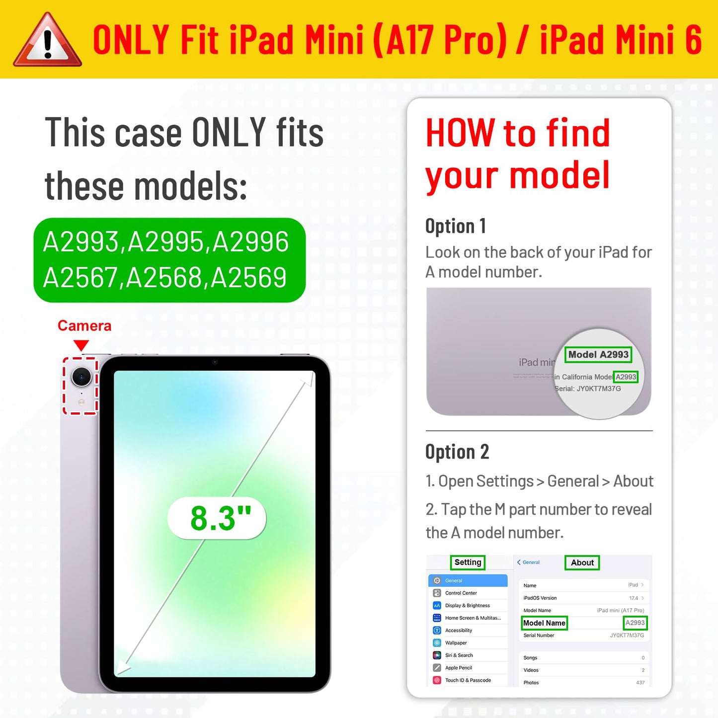 Fintie Keyboard Case For Ipad Mini (A17 Pro) 7Th Generation 2024 / Ipad Mini 6Th Gen 8.3 Inch, Soft Tpu Back Cover With Magnetic