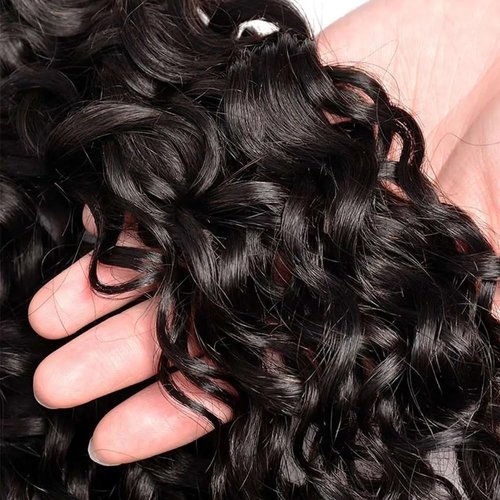 WuvuSnm Brazilian Kinky Curly Human Hair Bundles, 22-26 inch, 3 Bundles, Natural Black, Curly Wave, Sew-In Installation, Perfect for Black Women