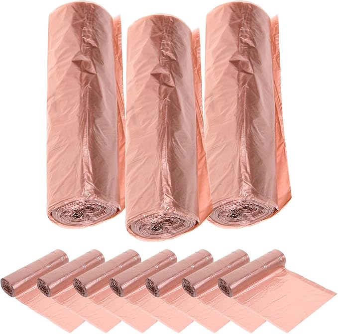 SUPVOX 100Pcs Gold Disposable Garbage Bags Thickened Corn Starch Waste Bags for Kitchen Bathroom Office Home Use Rubbish