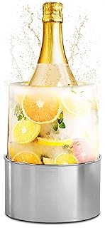 Champagne Bucket Ice Mold Wine Chiller - Ice Bucket Flower Food Grade Bucket Champagne Chiller - Beer Bucket Cooler Small ...