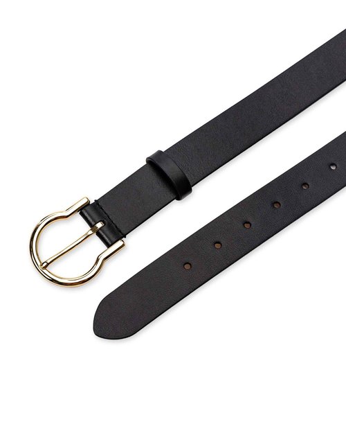 Cole Haan Women's Casual Fashion Belt, Black, Large