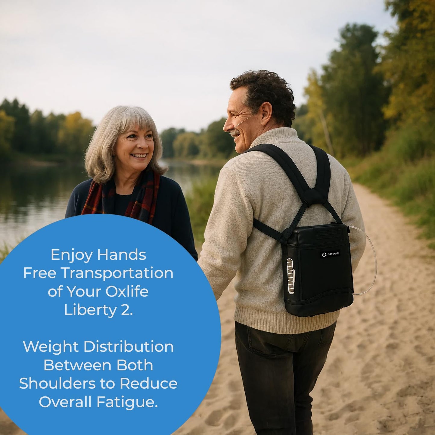 Arya Oxlife Liberty 2 Portable Oxygen Concentrator Backpack