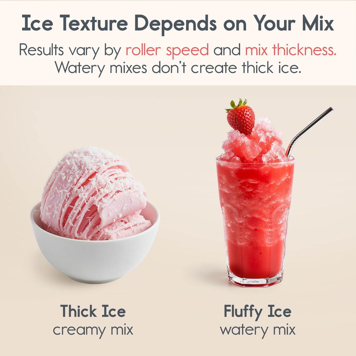 Shaved Ice Machine, Culvani Snowlux Snow Cone Maker — No Ice Cubes Needed, 8 Speeds, Self-Cleaning, 44 lbs/Day Stainless Steel Roller, Countertop Frozen Drink & Slushy Maker, Bingsu Machine for Home
