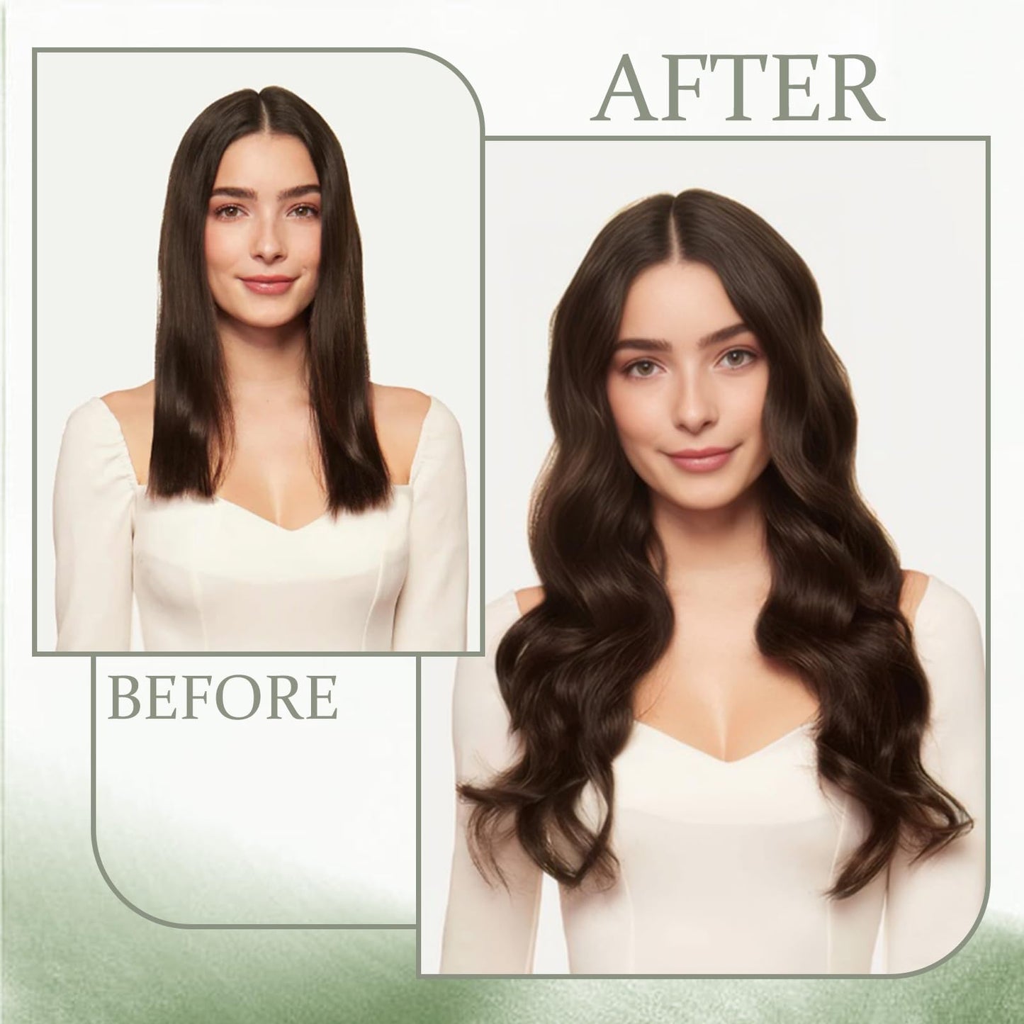 Dark Brown Clip in Hair Extensions Real Human Hair 8Pcs 20 Inch Remy Virgin Straight Human Hair Clip in Extensions 70g Double We
