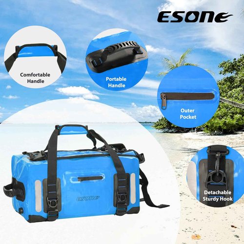 ESONE Dry Bags Waterproof Backpack for Men/Women Dry Bags for Kayaking Waterproof Backpack for Travel Dry Bag Backpack Waterproof Duffel Bag Applicable Boating Camping Paddle Board Surfing（60L）
