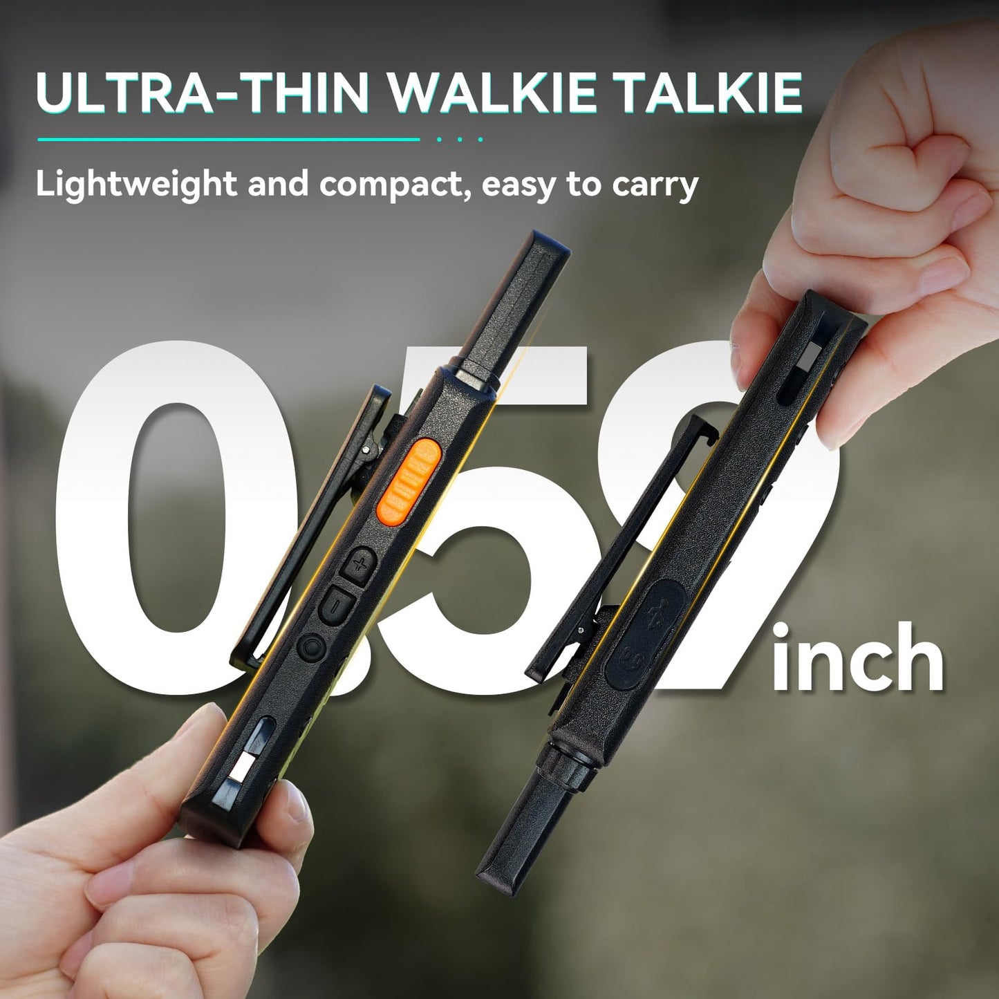 Retevis B3S Walkie Talkies,Portable Two-Way Radios With Lcd Screen,Emergency Alarm,1620Mah Battery, Handsfree Walkie Talkie For
