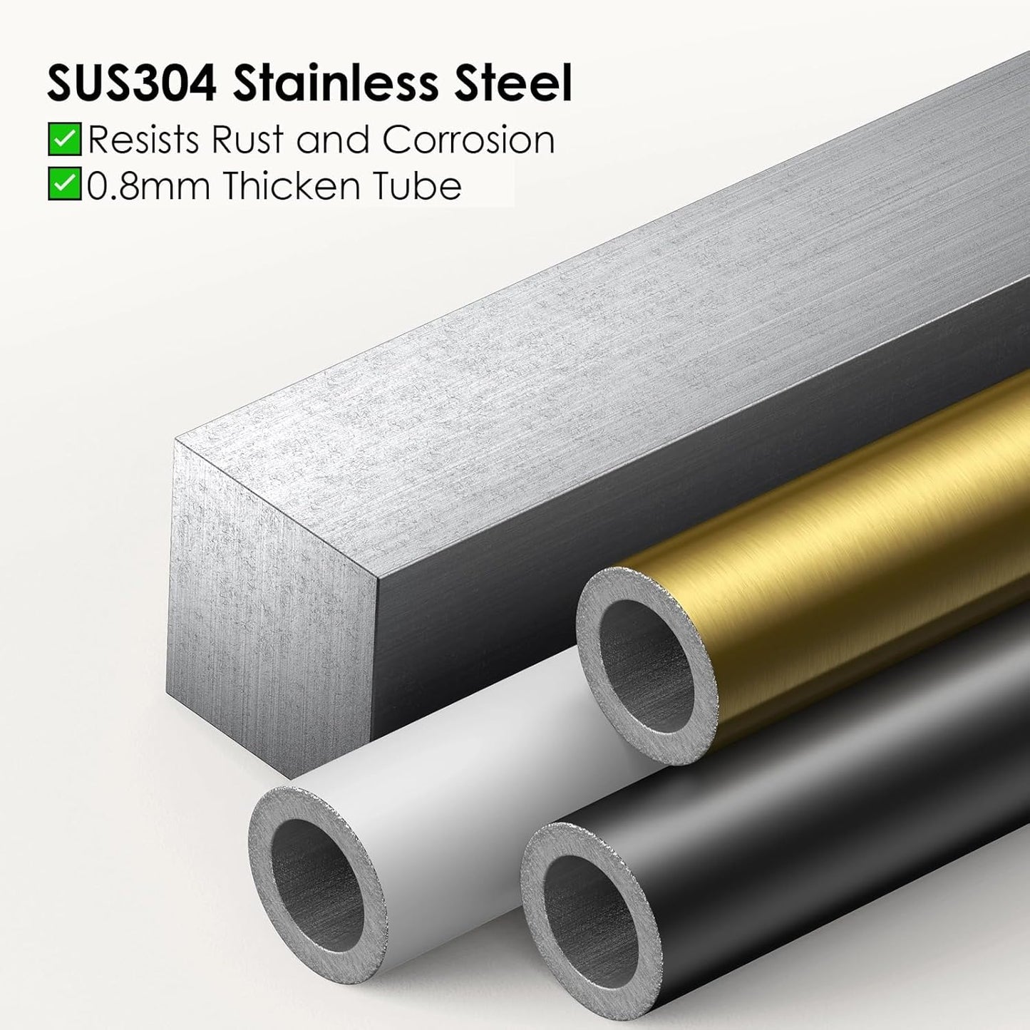 FORIOUS Towel Bar Wall Mounted, Stainless Steel Towel Racks for Bathroom, Includes Wall Mounting Hardware (Brushed Gold, 32 Inch)