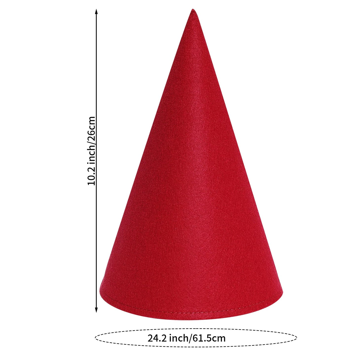 Bantoye 7 Packs Halloween Gnome Hats Felt Dwarf Hats for Unisex Adults Halloween Christmas Party Costume Supplies, Multicolor 1