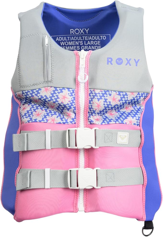 ROXY Women's Life Vest, USCG and Transport Canada Approved Type III PFD, Evoprene CGA Life Jacket for Boating Kayaking Raf...