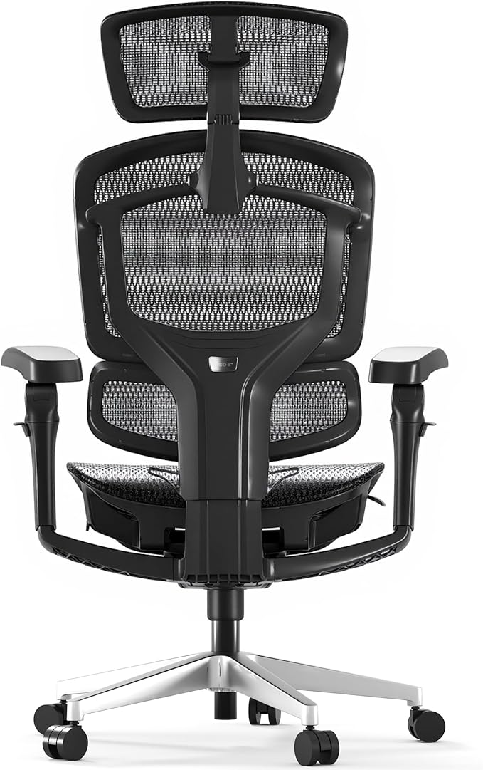 FLEXISPOT ErgoX-PRO Ergonomic Office Chair Black – 5D Lumbar, 7D Armrests, 4D Headrest, 551LB Capacity, AeroWeave 5.0 Mesh Seat – Office, Gaming, Bedroom