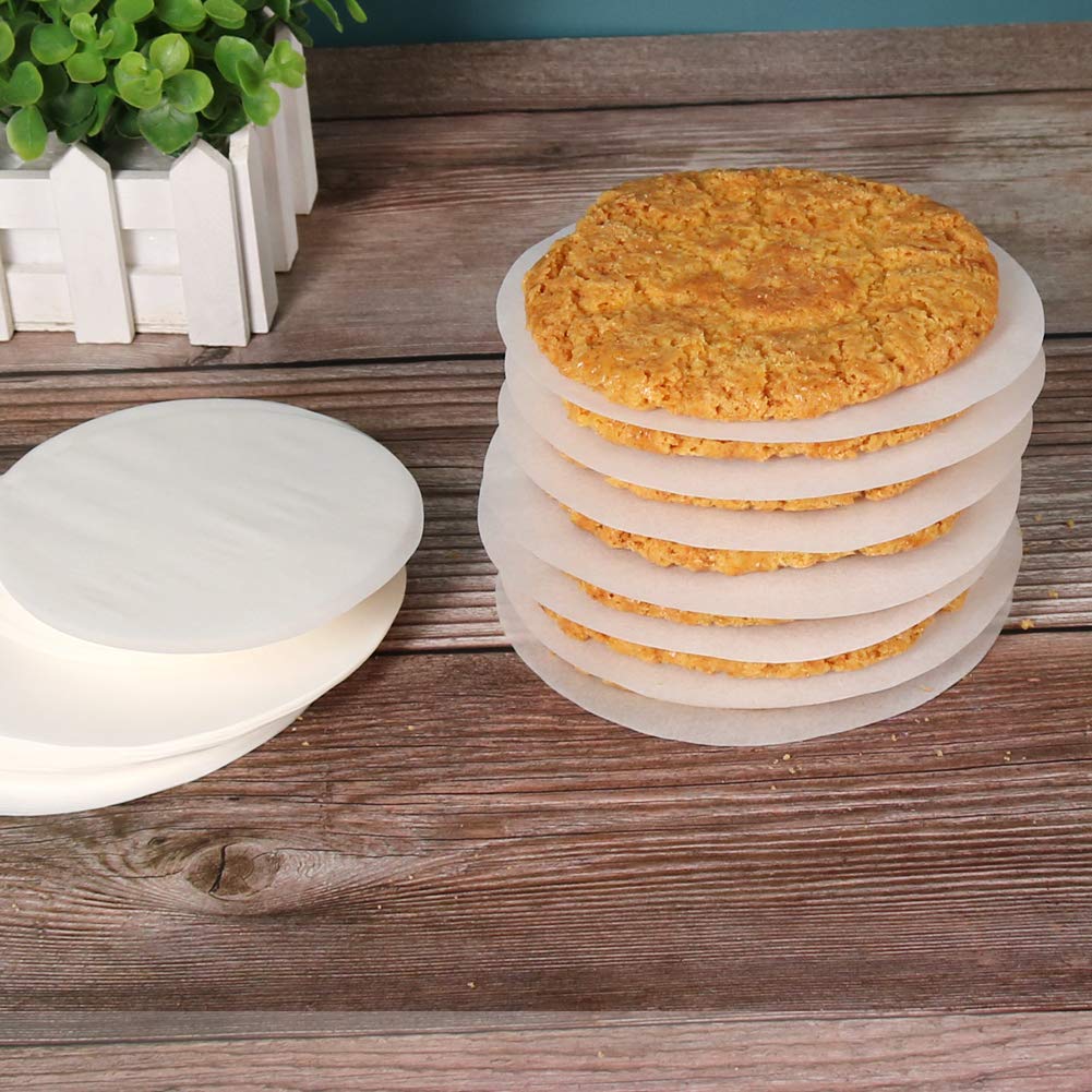 Hamburger Patty Paper Round 4.5 Inch, Set of 200, Non Stick Patty Paper Sheets for Burger Press, Patty Serperate and Cake Baking(5.5/6/7/8/9/10/12inch Available)