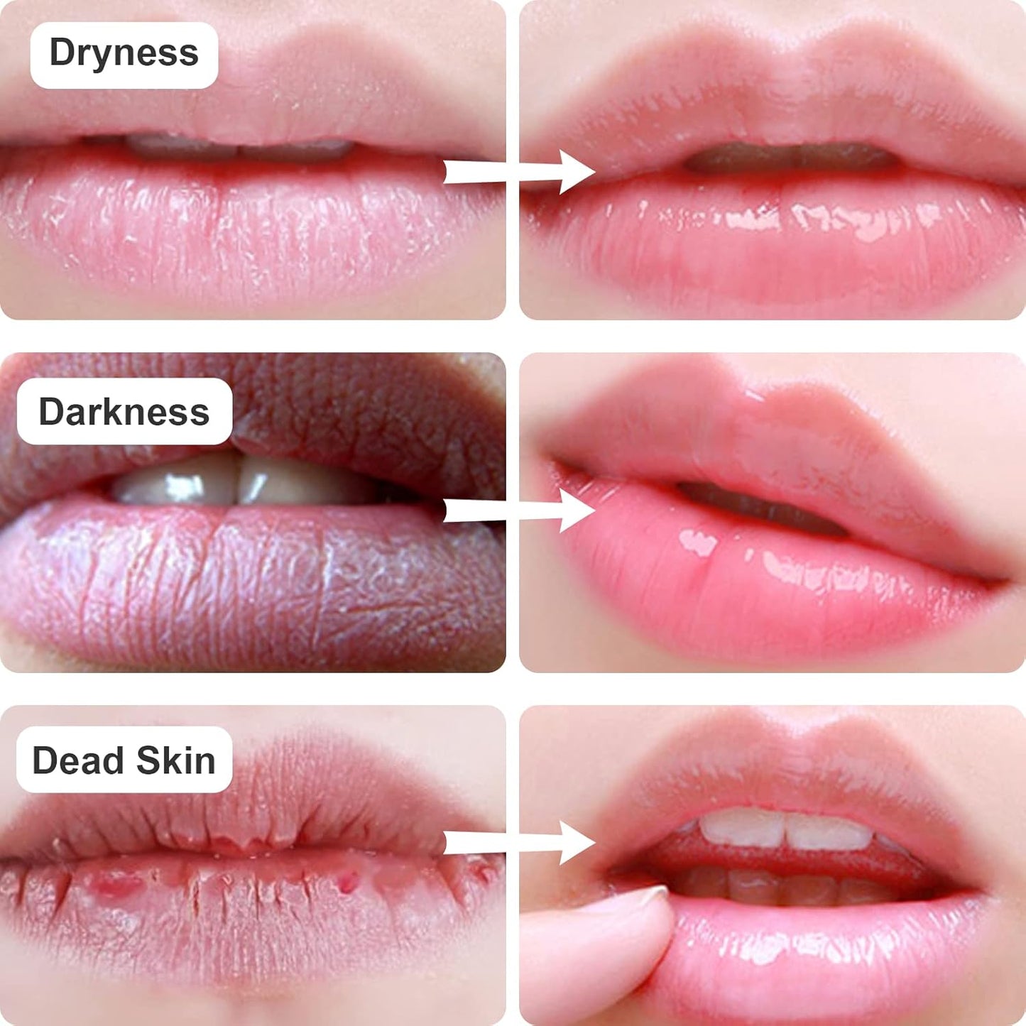 Permotary 30 PCS Collagen Lip Mask Crystal Lip Care Gel Pads for Moisturizing & Reducing Chapped, Smoothing Lip Fine Lines-Lip Patches for Firms & Hydrate and Plump Your Lips
