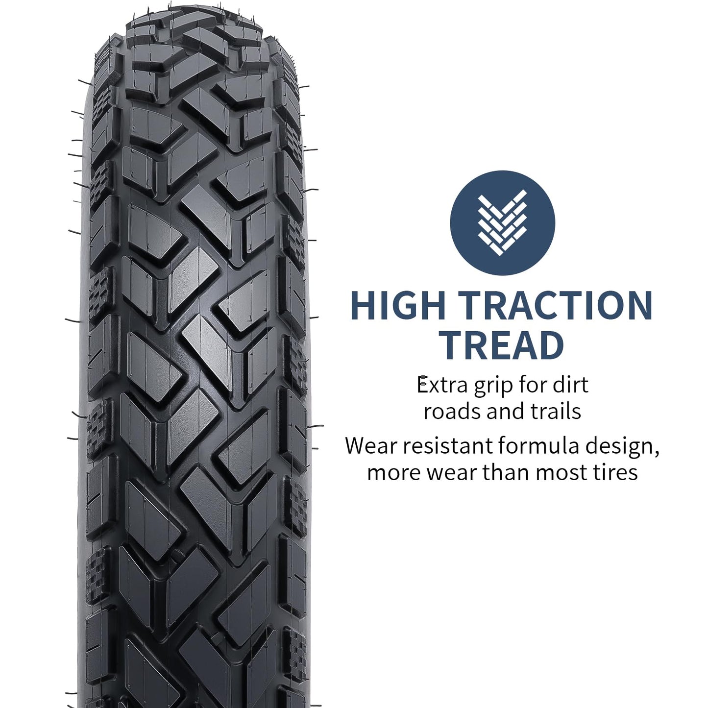 Heavy Duty 20x4 Fat E-Bike Tires, High-Performance 20x4.0/102-406 and Bike Tubes Compatible with 20 x 4 Electric Bike, MTB, Mountain, All-Terrain Directional Tread Bicycle Tires and Tubes-2 Pcs