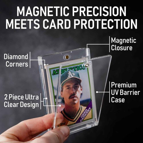 Premium 35PT - 360PT Magnetic Card Holder Case | Magnetic Trading Card Holder, Pro Sports, Football, Basketball, Baseball, MTG & TCG U-V Hard Protectors With Ultra Clear Design Display For Collectors.