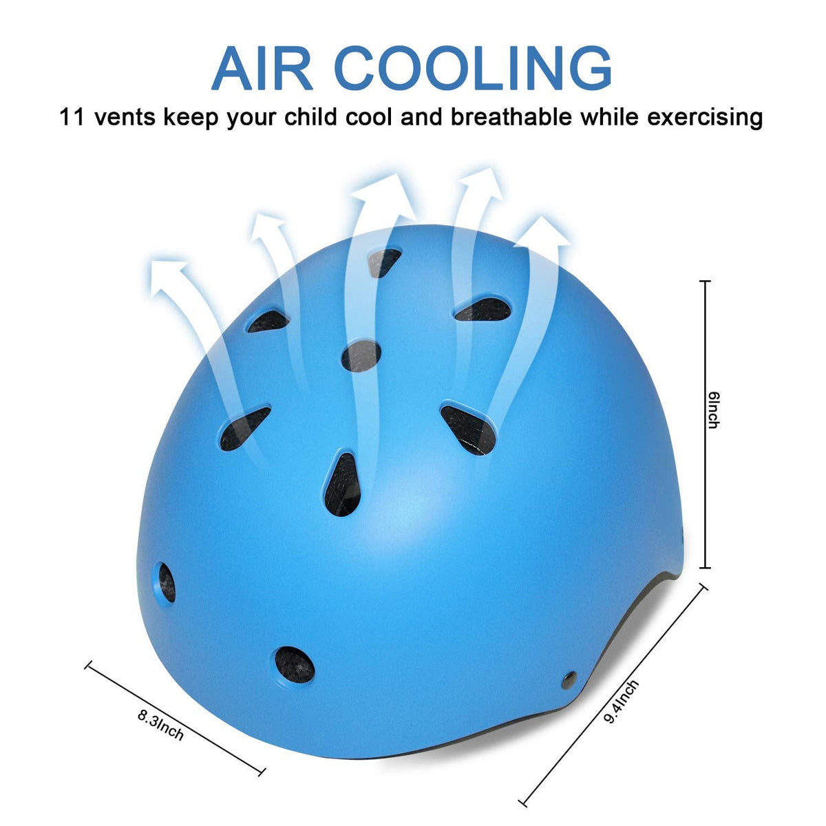 BURSUN Kids Bike Helmet Ventilation & Adjustable Toddler Helmet for Ages 2-3-5-8 Kids Boys Girls Multi-Sport Helmet for Bicycle Skate Scooter, 5 Colors