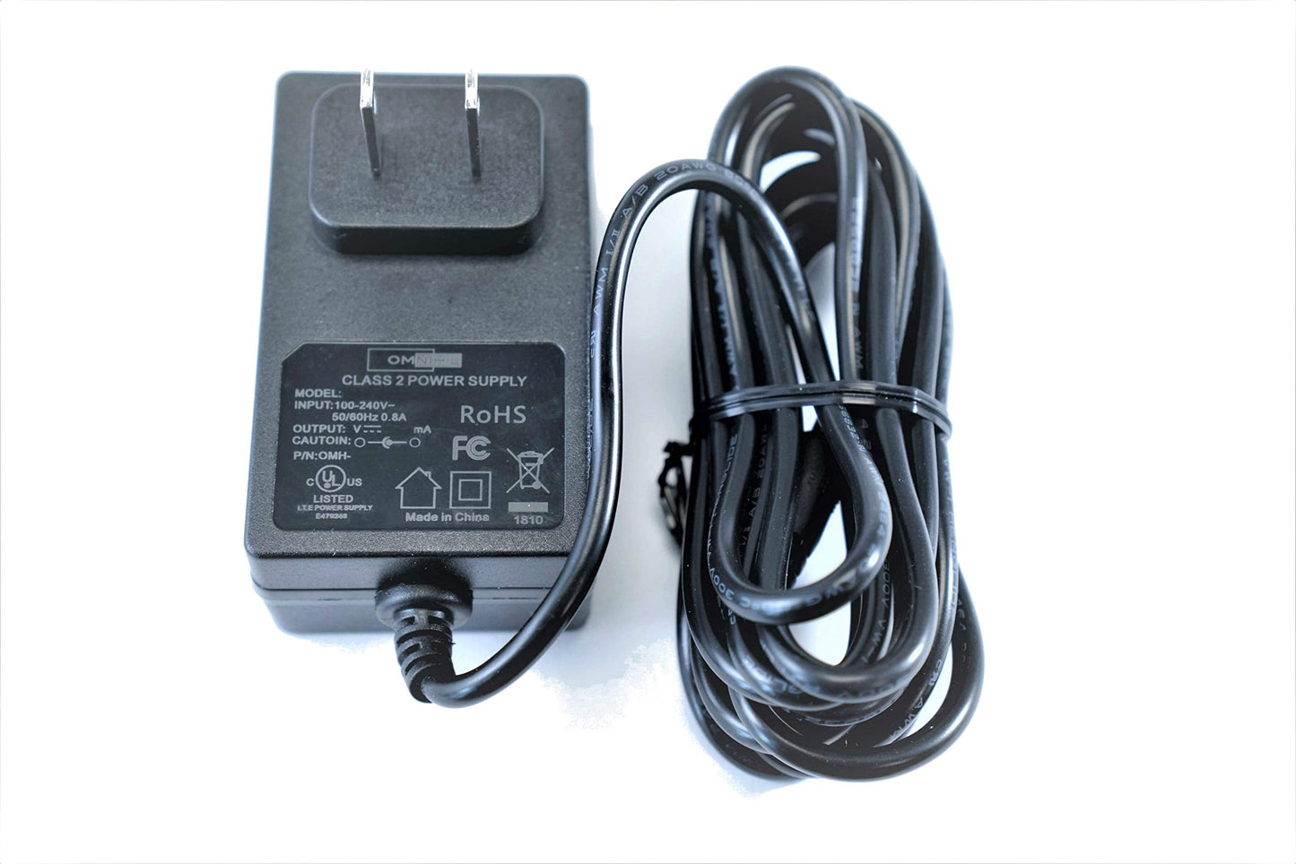 [Ul Listed] Omnihil 8 Feet Long Ac/Dc Adapter Compatible With Shure Blx14/Cvl-H10 Wireless System With Cvl Lavalier Microphone